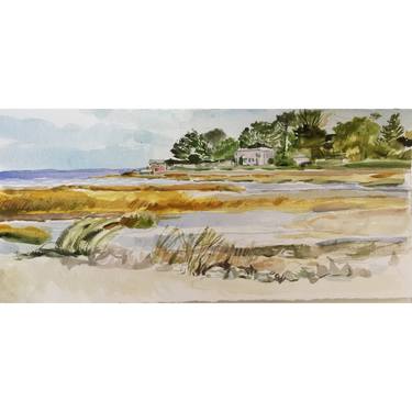 Original Fine Art Beach Paintings by kathleen burke