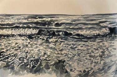 Original Impressionism Seascape Painting by Kathleen Burke