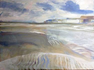 Original Impressionism Beach Paintings by kathleen burke