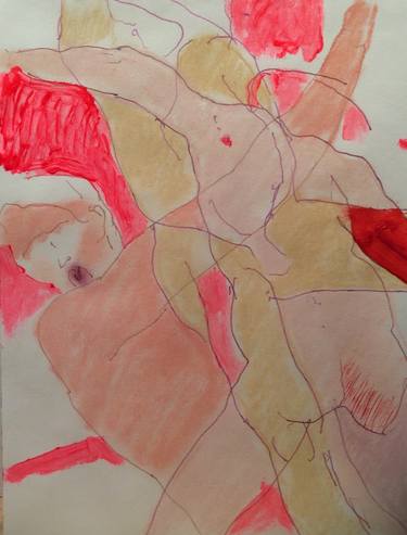 Original Abstract Expressionism Body Drawings by ATELIER ALSICAN