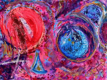 Original Abstract Love Paintings by Love Art Factory Sher and Sterling Love