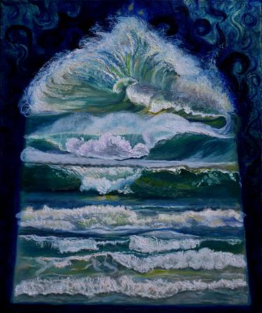 Print of Conceptual Seascape Paintings by Anne Cameron Cutri