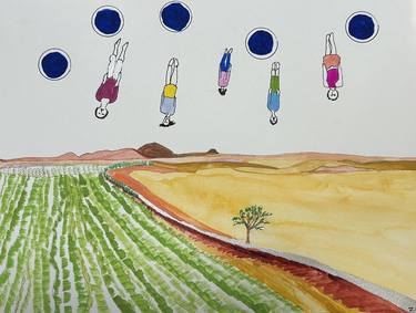 Original Expressionism Landscape Painting by Anthony Zaza