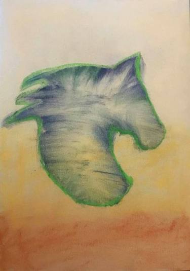 Original Abstract Horse Drawings by Ceridwen Powell
