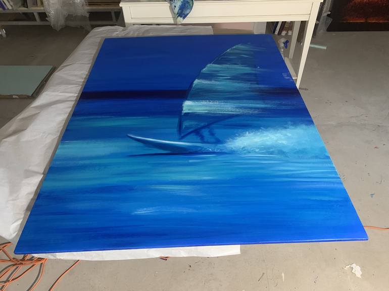 Original Boat Painting by Alessandro Piras
