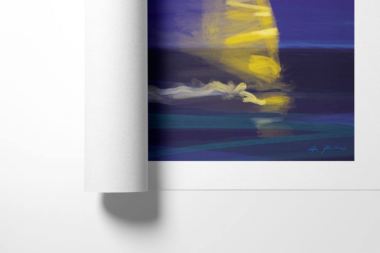 Original Impressionism Seascape Printmaking by Alessandro Piras