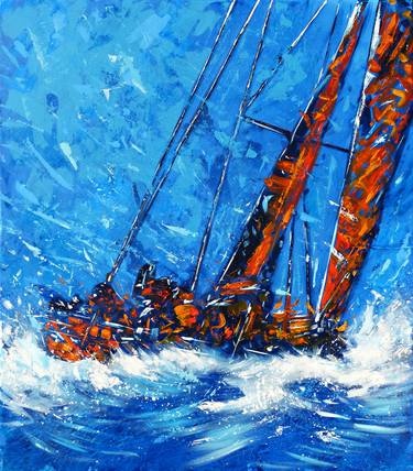 Saatchi Art Artist Alessandro Piras; Painting, “Sailing” #art