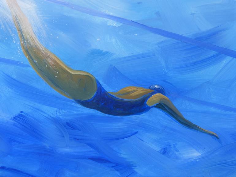 Original Figurative Water Painting by Alessandro Piras