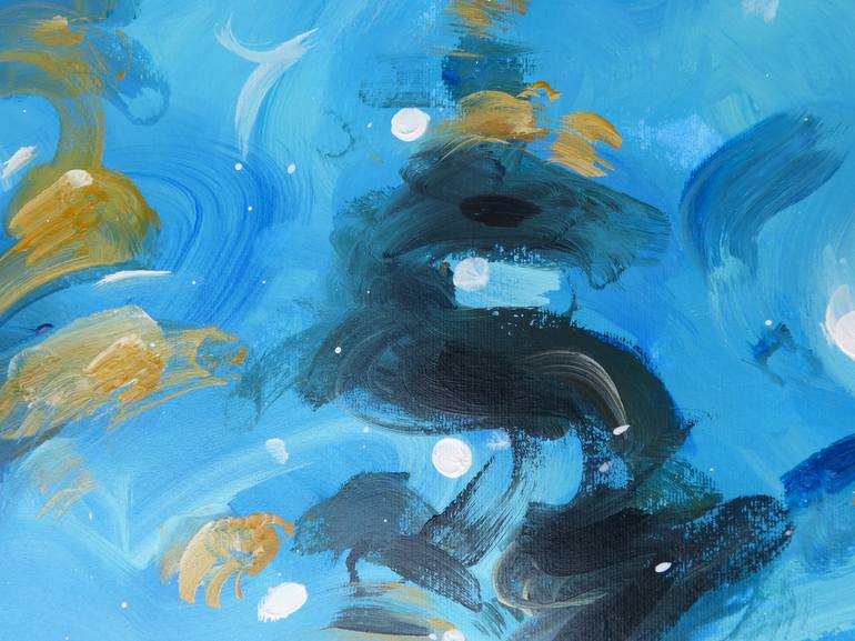 Original Abstract Water Painting by Alessandro Piras