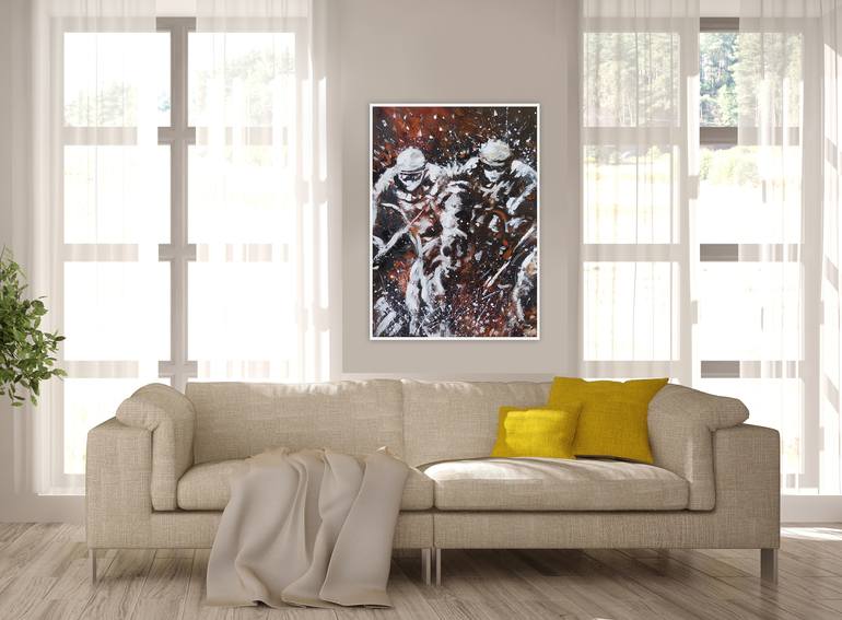 Original Expressionism Horse Painting by Alessandro Piras