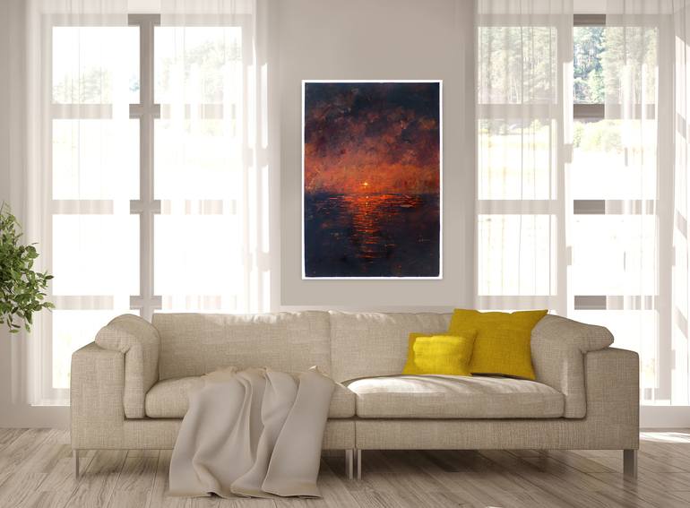 Original Abstract Landscape Painting by Alessandro Piras