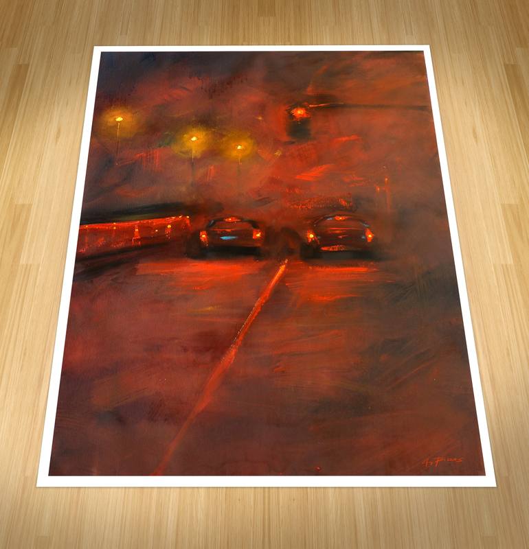 Original Abstract Landscape Painting by Alessandro Piras