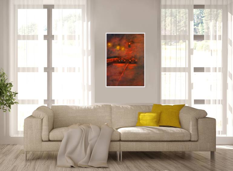 Original Abstract Landscape Painting by Alessandro Piras