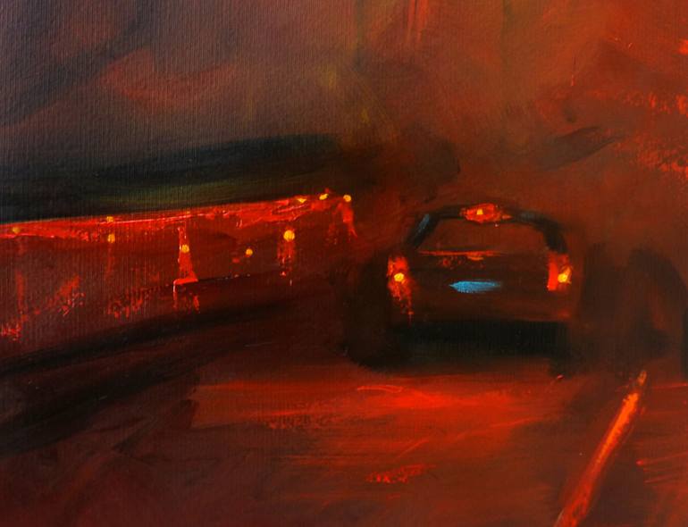 Original Abstract Landscape Painting by Alessandro Piras