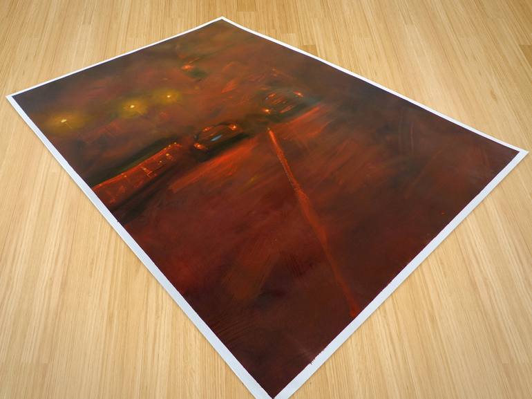 Original Abstract Landscape Painting by Alessandro Piras