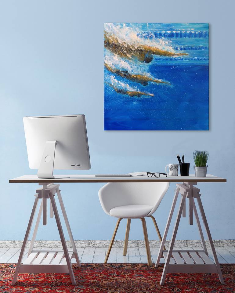 Original Figurative Sports Painting by Alessandro Piras