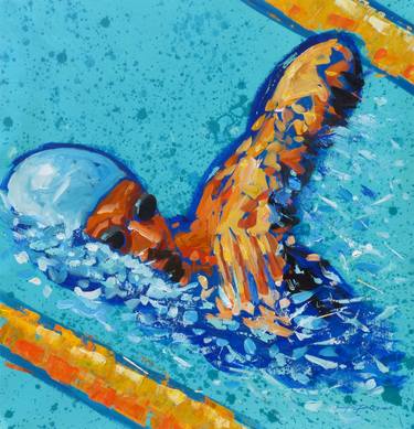 Swimmer on turquoise thumb