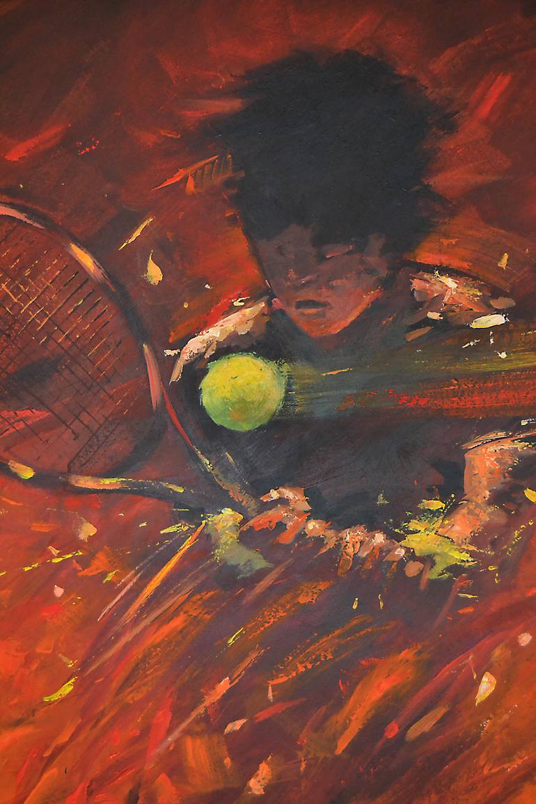 Original Abstract Sports Painting by Alessandro Piras