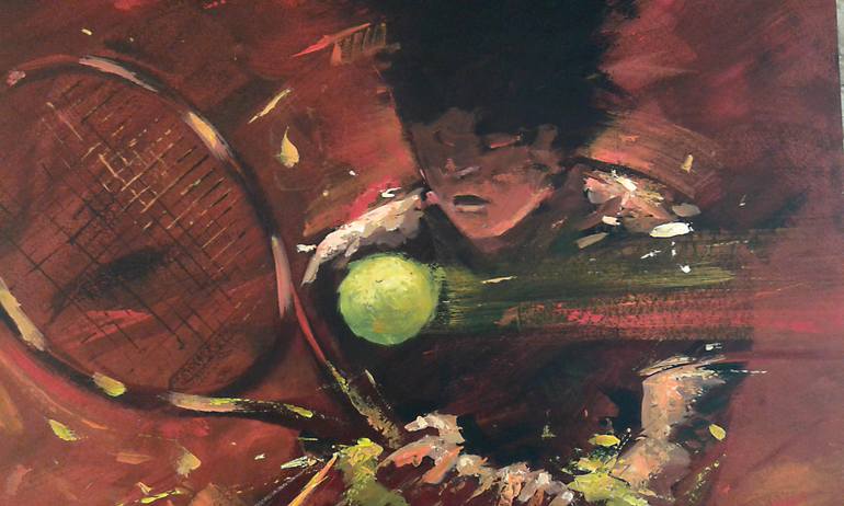Original Abstract Sports Painting by Alessandro Piras