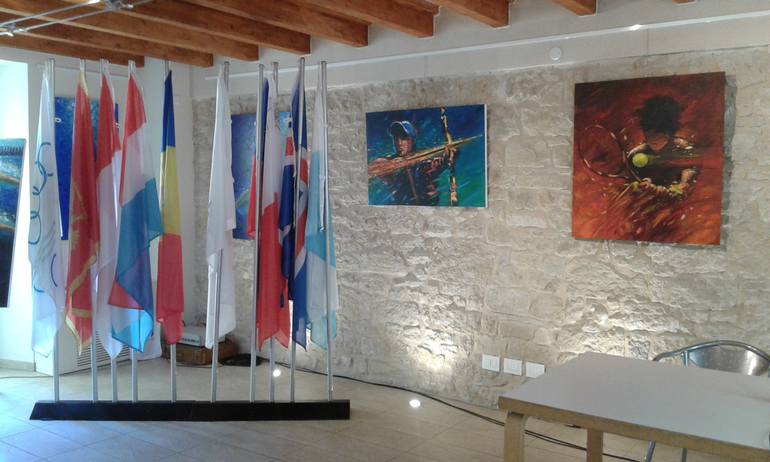 Original Abstract Sports Painting by Alessandro Piras