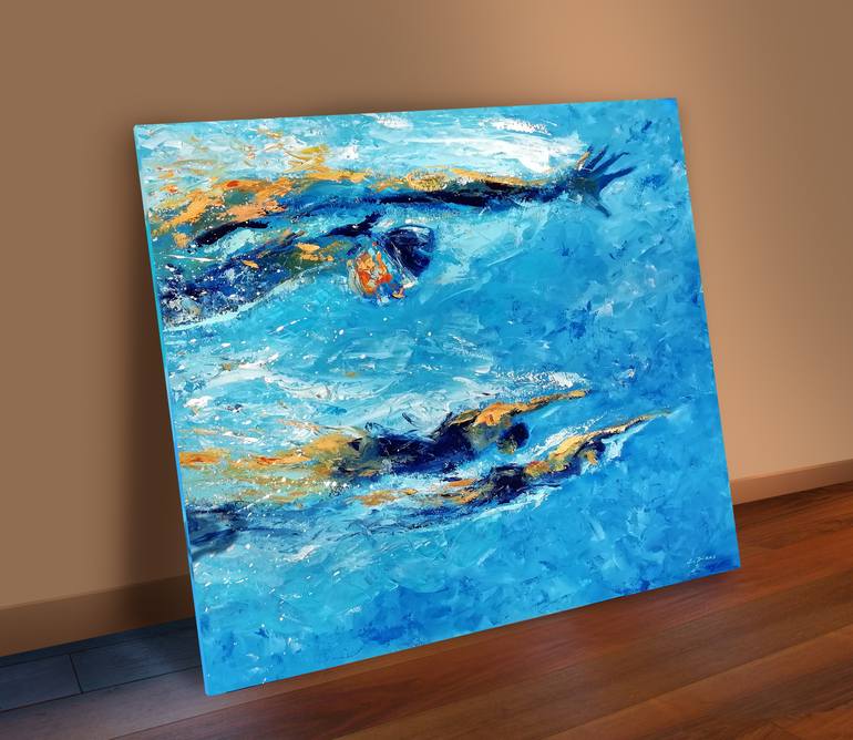 Original Abstract Sports Painting by Alessandro Piras