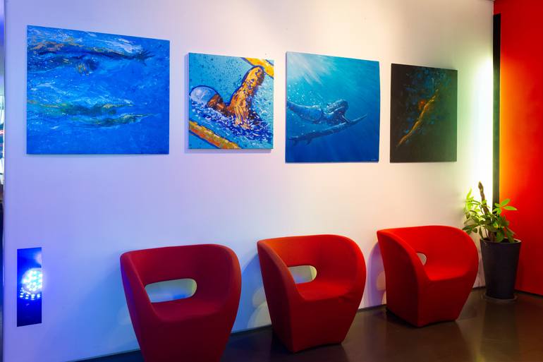 Original Abstract Sports Painting by Alessandro Piras
