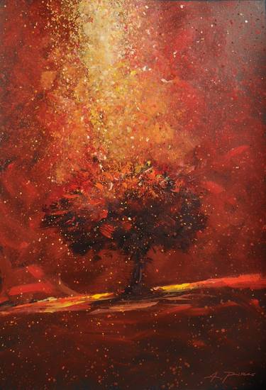 Print of Abstract Tree Paintings by Alessandro Piras
