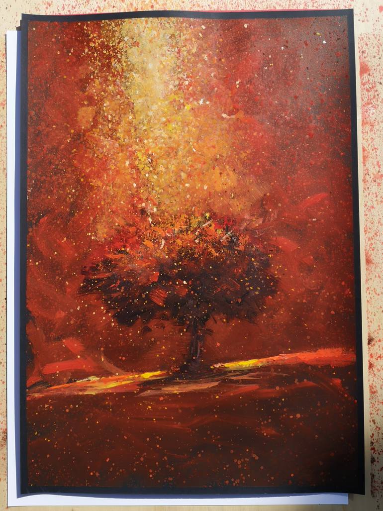 Original Abstract Landscape Painting by Alessandro Piras