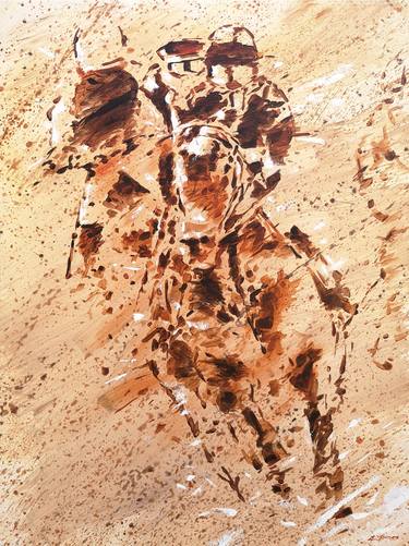 Original Abstract Expressionism Sports Paintings by Alessandro Piras