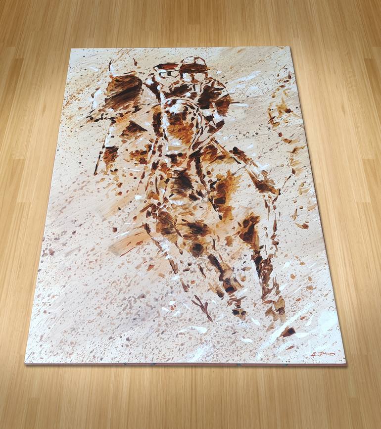 Original Abstract Expressionism Sports Painting by Alessandro Piras
