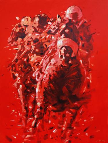 Original Figurative Horse Paintings by Alessandro Piras