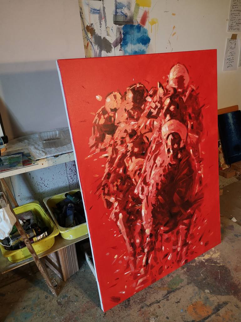 Original Figurative Horse Painting by Alessandro Piras