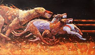 Print of Figurative Dogs Paintings by Alessandro Piras