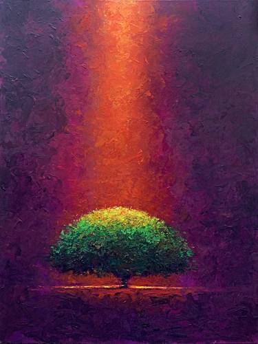 Mystic tree on purple thumb