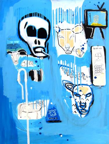 Original Abstract People Paintings by Cameron Holmes