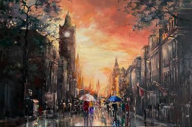 Saatchi Art Artist Ewa Czarniecka; Paintings, “After Rain in Edinburgh” #art