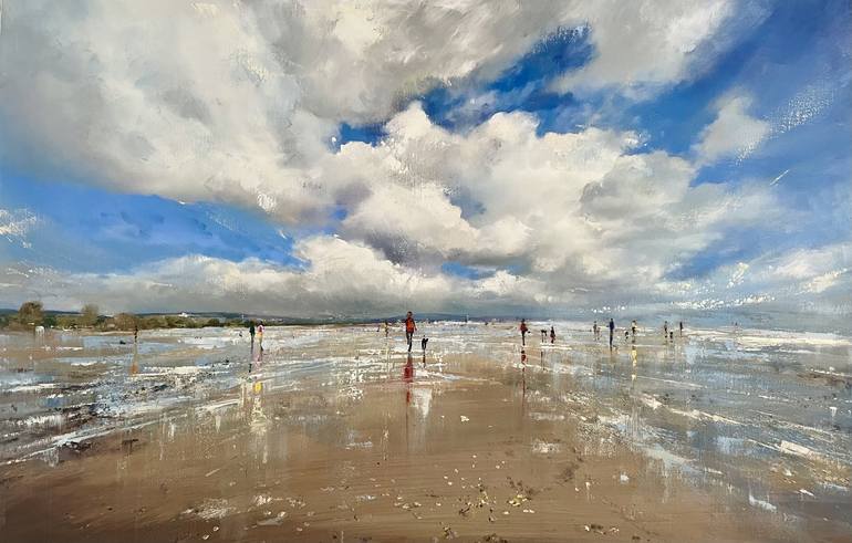Original Contemporary Beach Painting by Ewa Czarniecka