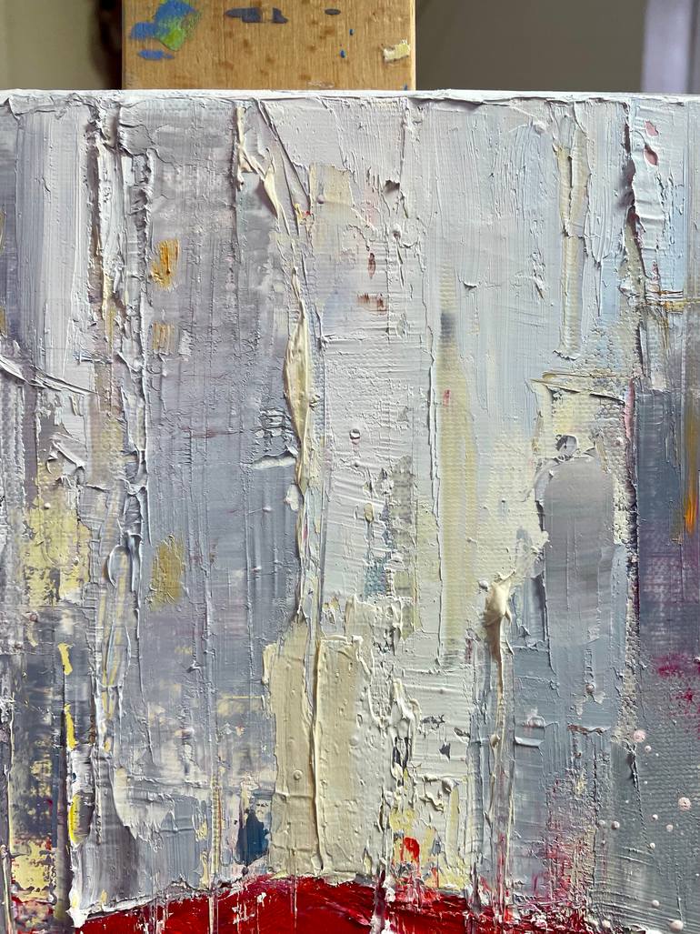 Original Abstract Architecture Painting by Ewa Czarniecka