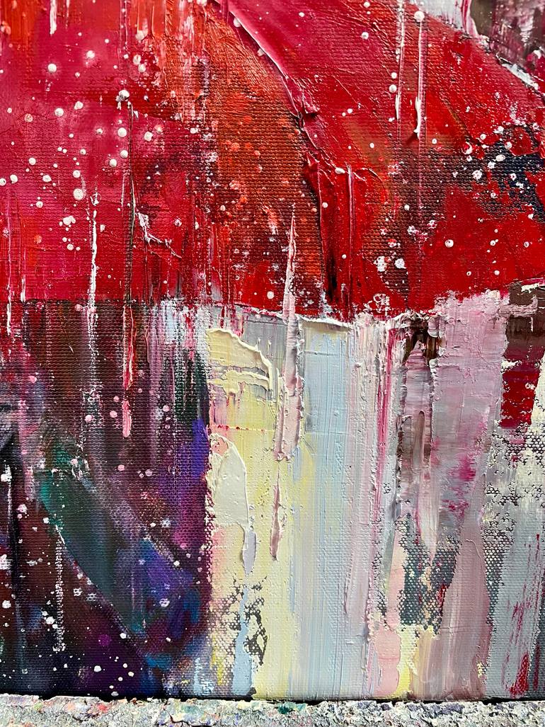 Original Abstract Architecture Painting by Ewa Czarniecka