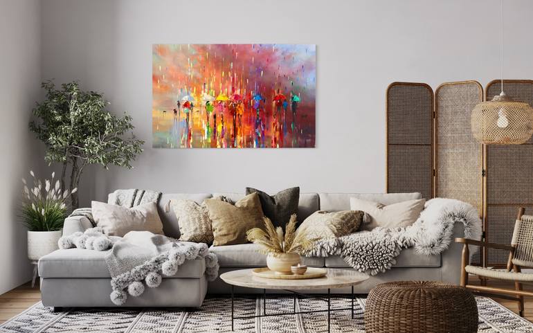 Original Abstract Expressionism Abstract Painting by Ewa Czarniecka