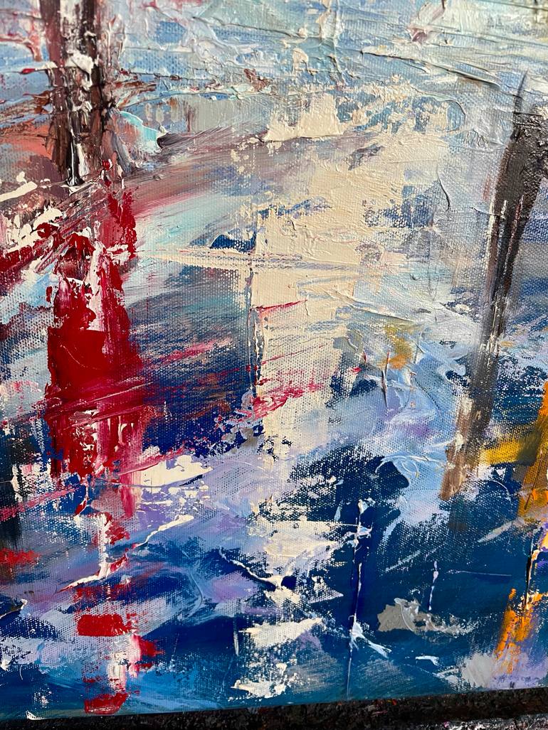 Original Impressionism Abstract Painting by Ewa Czarniecka