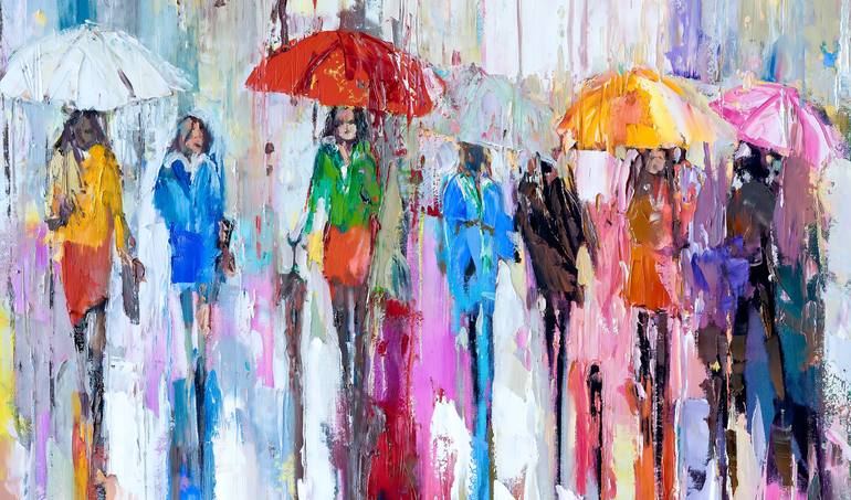 Original Abstract Expressionism Abstract Painting by Ewa Czarniecka