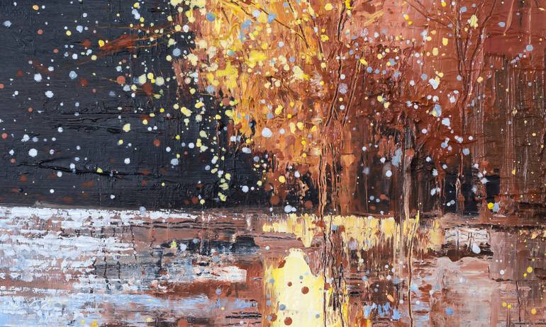 Original Abstract Expressionism Abstract Painting by Ewa Czarniecka