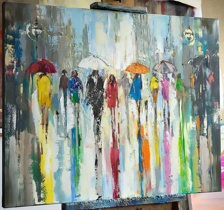 Original Abstract Painting by Ewa Czarniecka