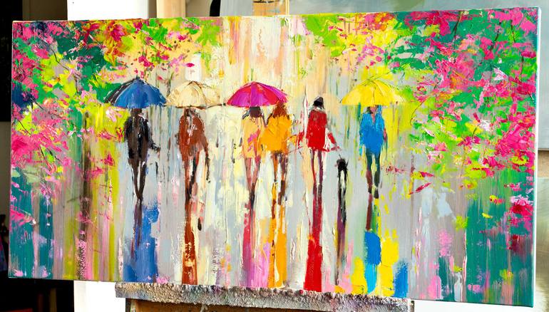 Original Abstract Expressionism Abstract Painting by Ewa Czarniecka