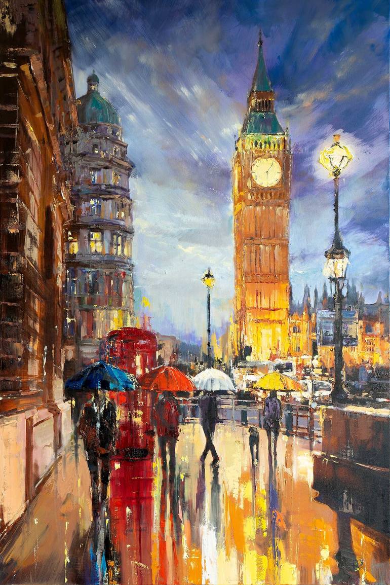 'Big Ben' Painting By Ewa Czarniecka | Saatchi Art