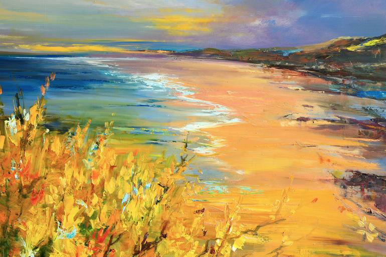Original Impressionism Beach Painting by Ewa Czarniecka