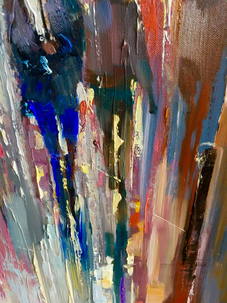 Original Abstract Landscape Painting by Ewa Czarniecka