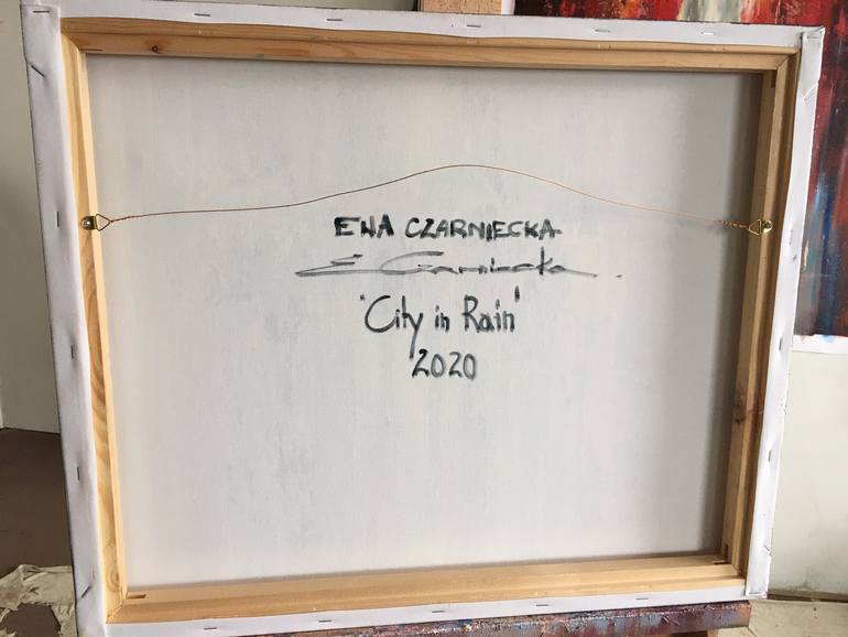 Original Abstract Landscape Painting by Ewa Czarniecka