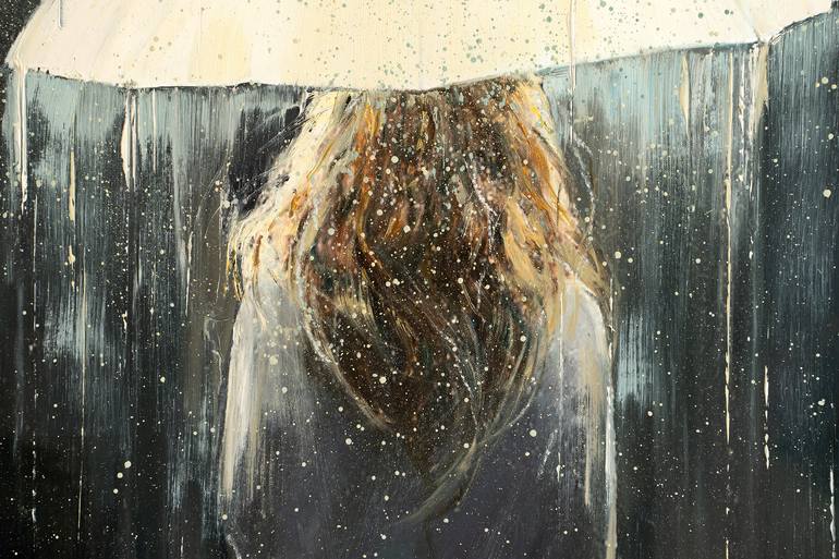 Original Impressionism Language Painting by Ewa Czarniecka